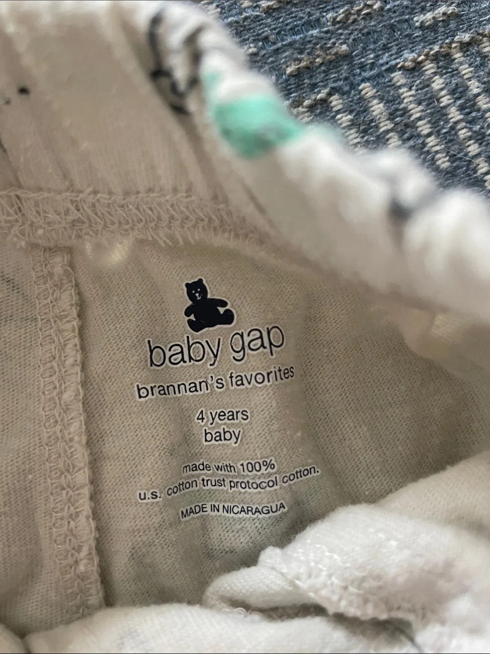 GAP Cream Kids Shorts with Green Dino & Vehicle Print